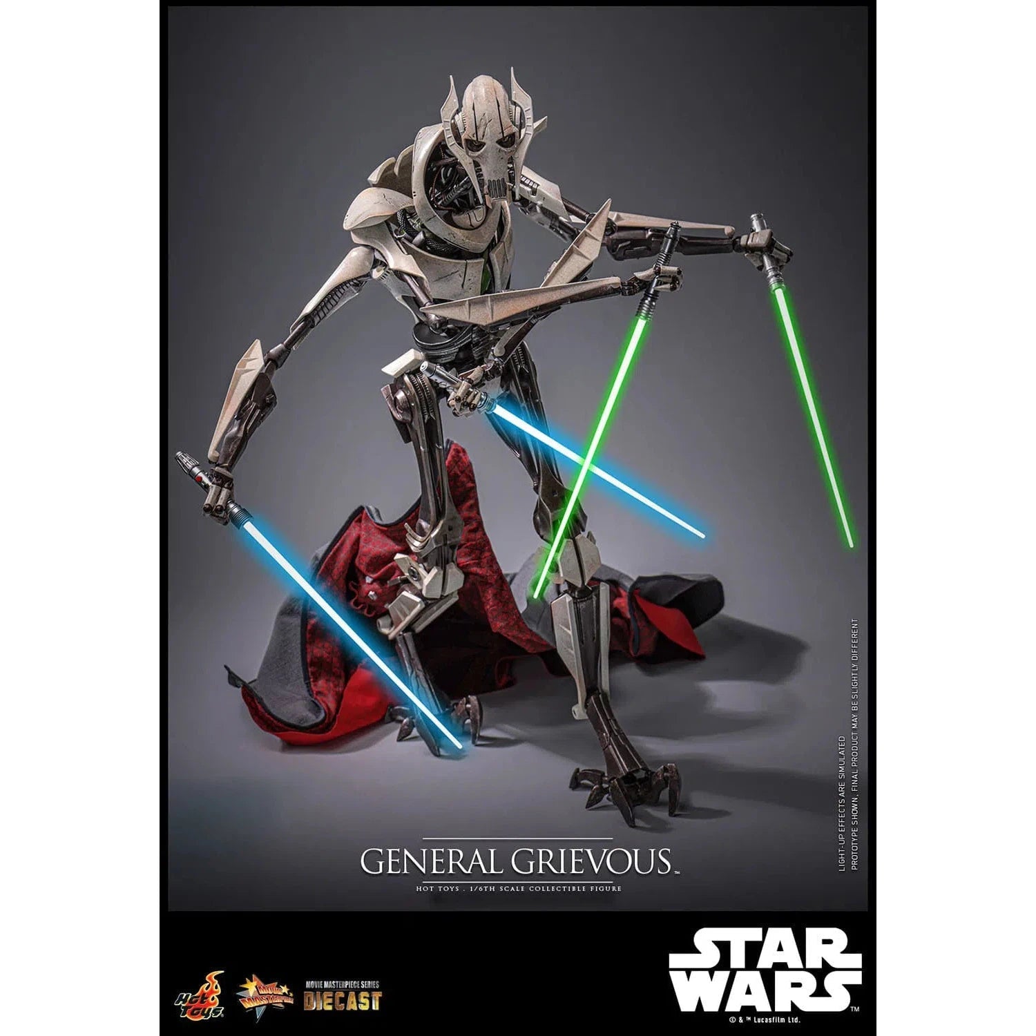 Star Wars: Episode III: Revenge Of The Sith: General Grievous: Diecast - Hot Toys Action Figure
