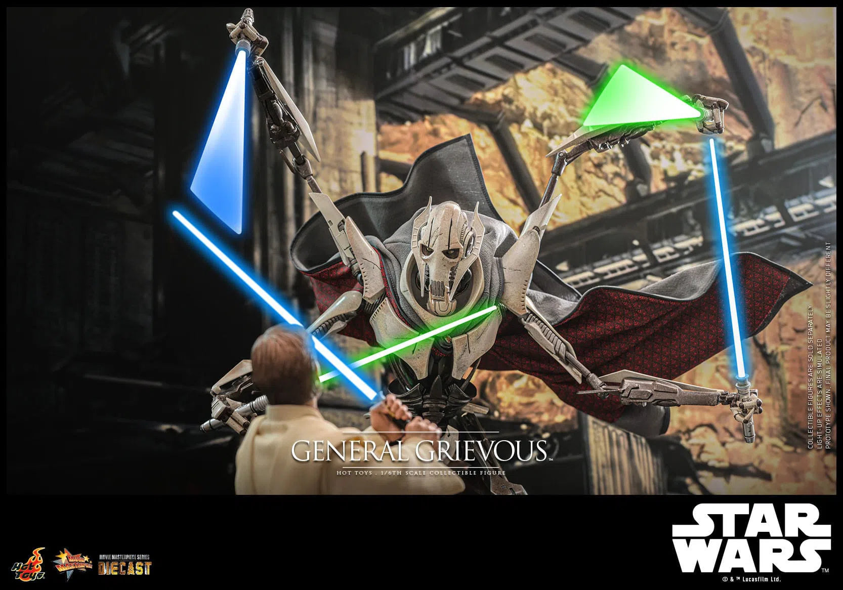 Star Wars: Episode III: Revenge Of The Sith: General Grievous: Diecast: Hot Toys Hot Toys