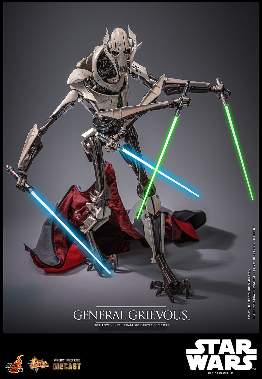 Star Wars: Episode III: Revenge Of The Sith: General Grievous: Diecast: Hot Toys Hot Toys