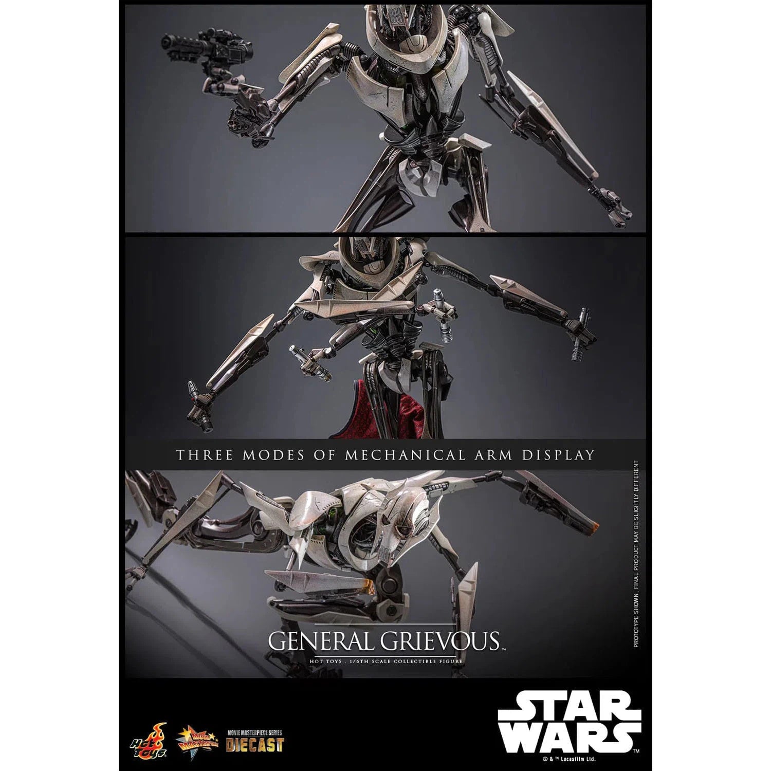 Star Wars: Episode III: Revenge Of The Sith: General Grievous: Diecast: Hot Toys Hot Toys