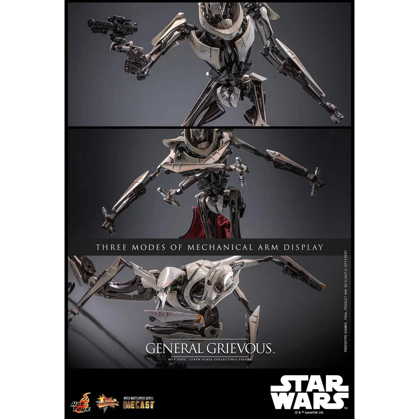 Star Wars: Episode III: Revenge Of The Sith: General Grievous: Diecast: Hot Toys Hot Toys