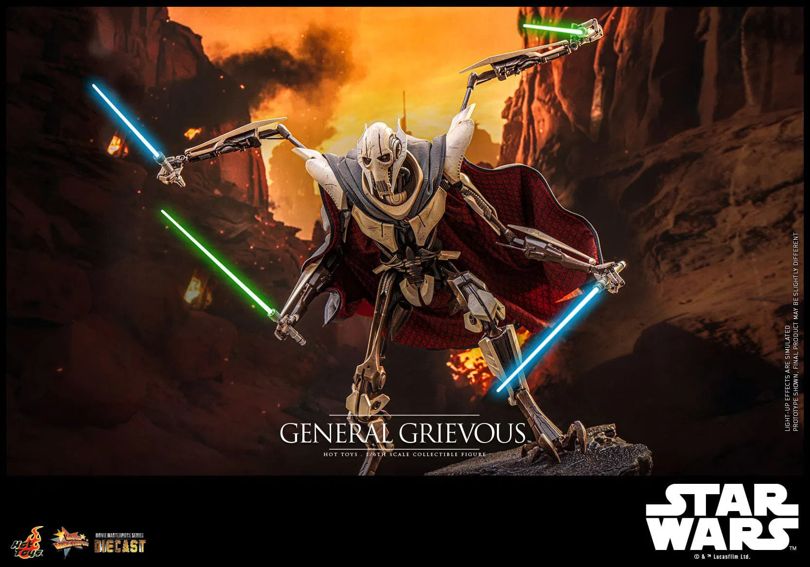 Star Wars: Episode III: Revenge Of The Sith: General Grievous: Diecast: Hot Toys Hot Toys