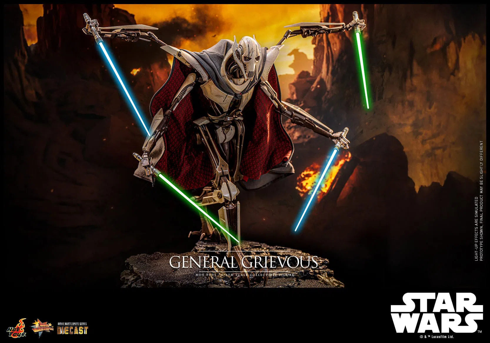 Star Wars: Episode III: Revenge Of The Sith: General Grievous: Diecast: Hot Toys Hot Toys