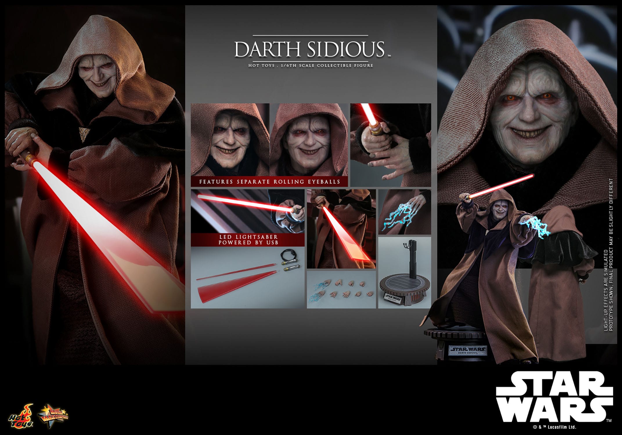 Star Wars: Episode III: Revenge of the Sith: Darth Sidious: Hot Toys Hot Toys