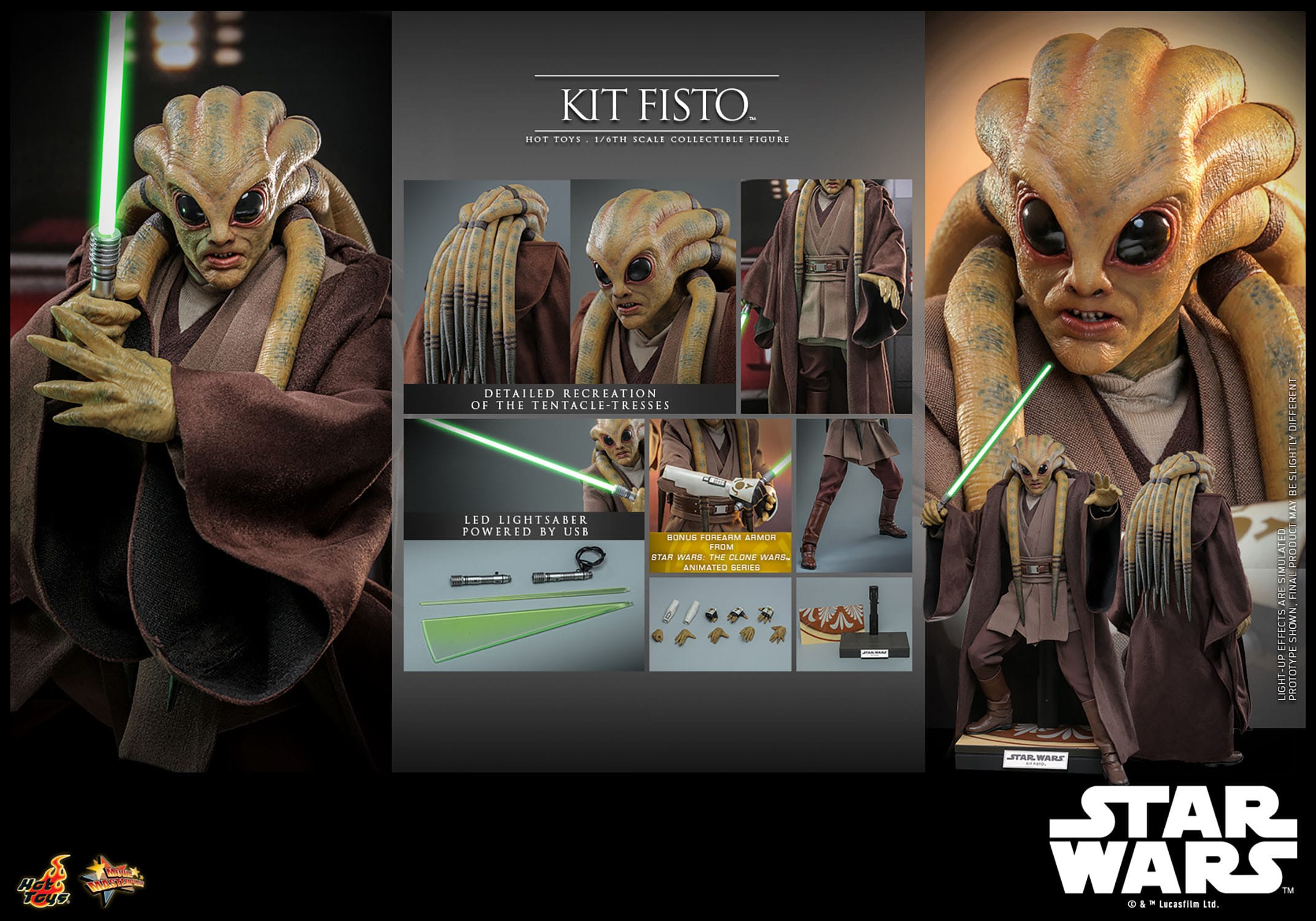 Star Wars: Episode III: Revenge of the Sith: Kit Fisto: Hot Toys Hot Toys