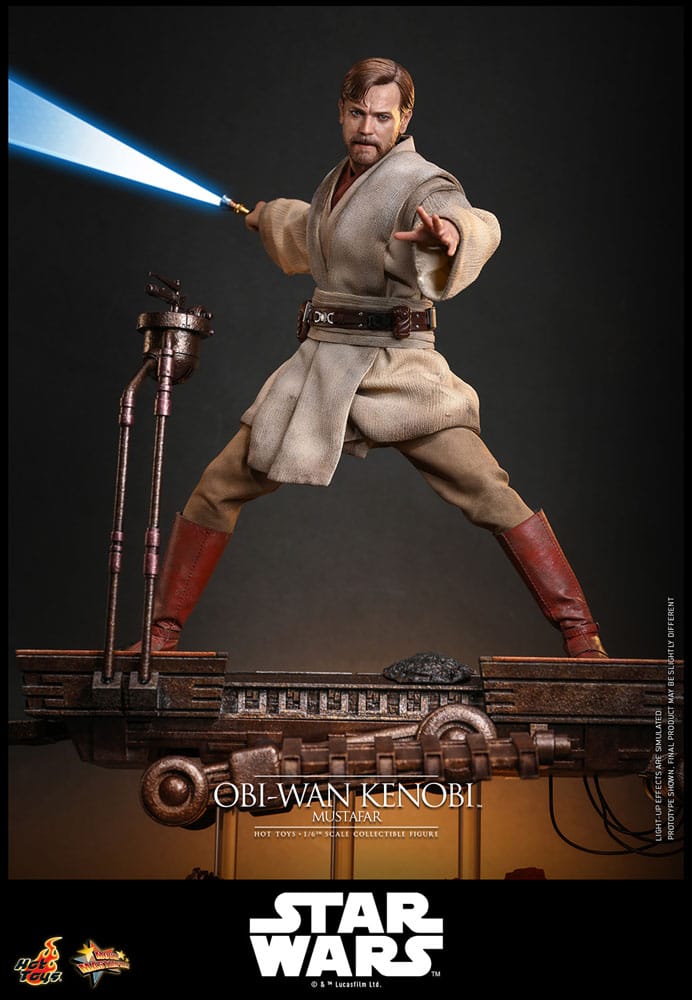 Star Wars: Episode III - Revenge of the Sith Movie Masterpiece Action Figure 1/6 Obi-Wan Kenobi (Mustafar) 31 cm - Hot Toys Action Figure
