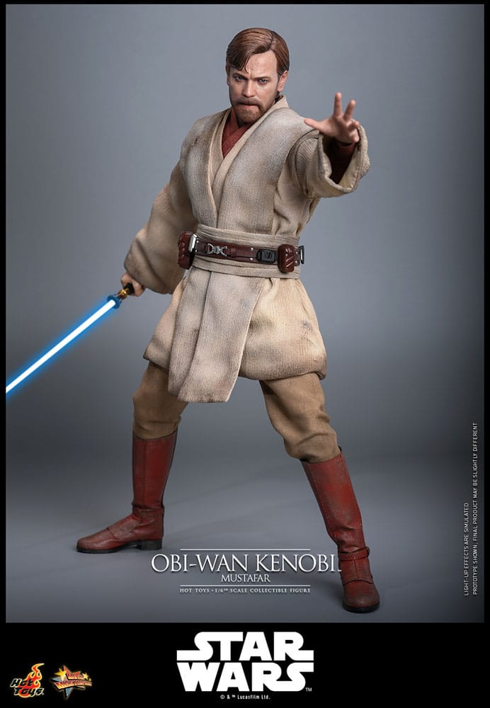 Star Wars: Episode III - Revenge of the Sith Movie Masterpiece Action Figure 1/6 Obi-Wan Kenobi (Mustafar) 31 cm - Hot Toys Action Figure
