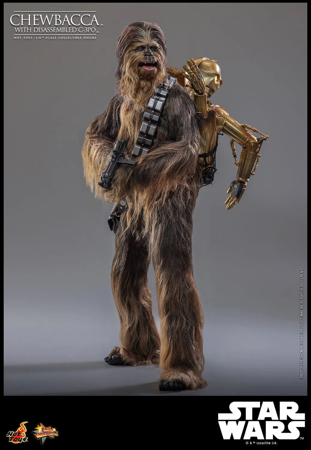 Star Wars: Episode V: The Empire Strikes Back: Chewbacca With Disassembled C-3PO Hot Toys