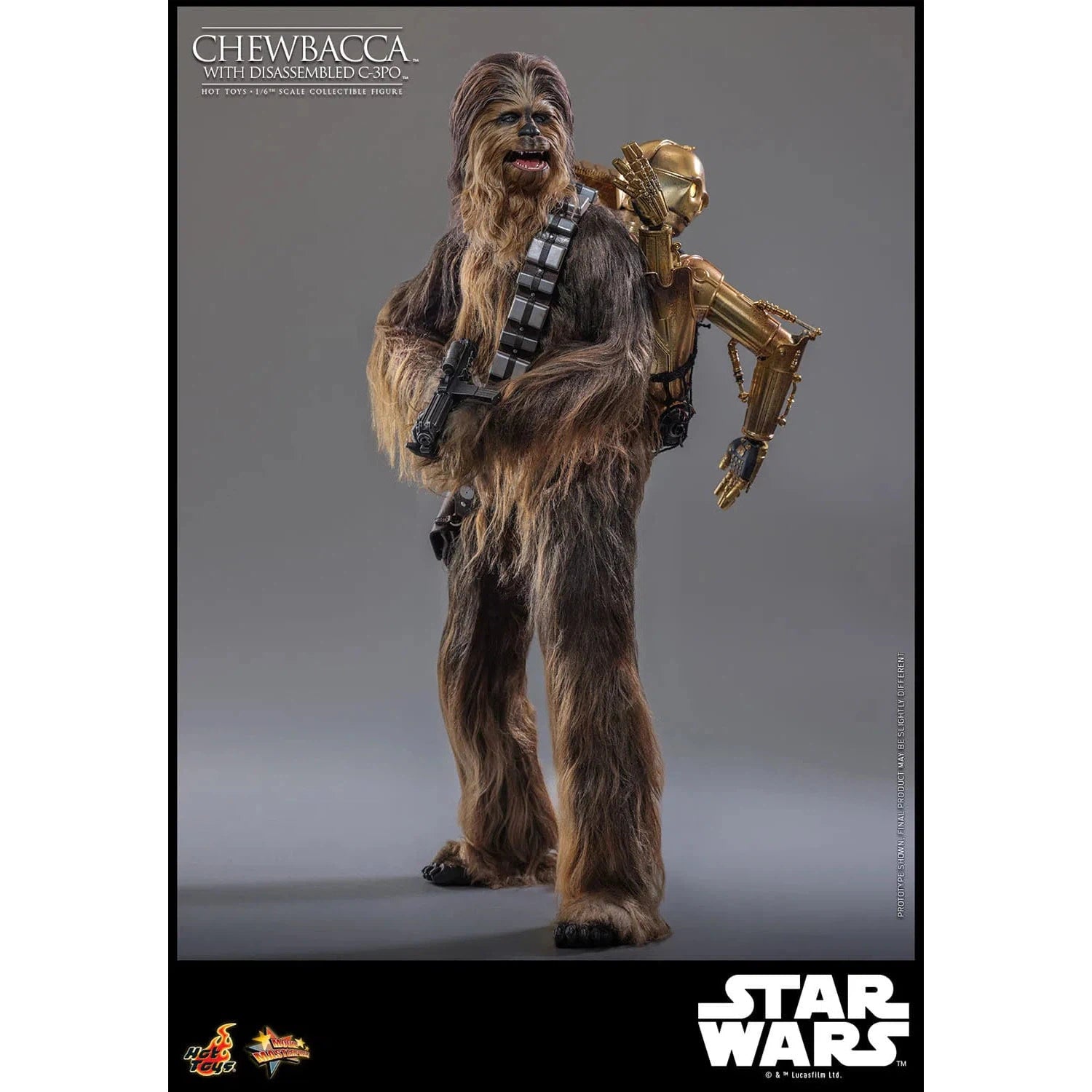 Star Wars: Episode V: The Empire Strikes Back: Chewbacca With Disassembled C-3PO Hot Toys