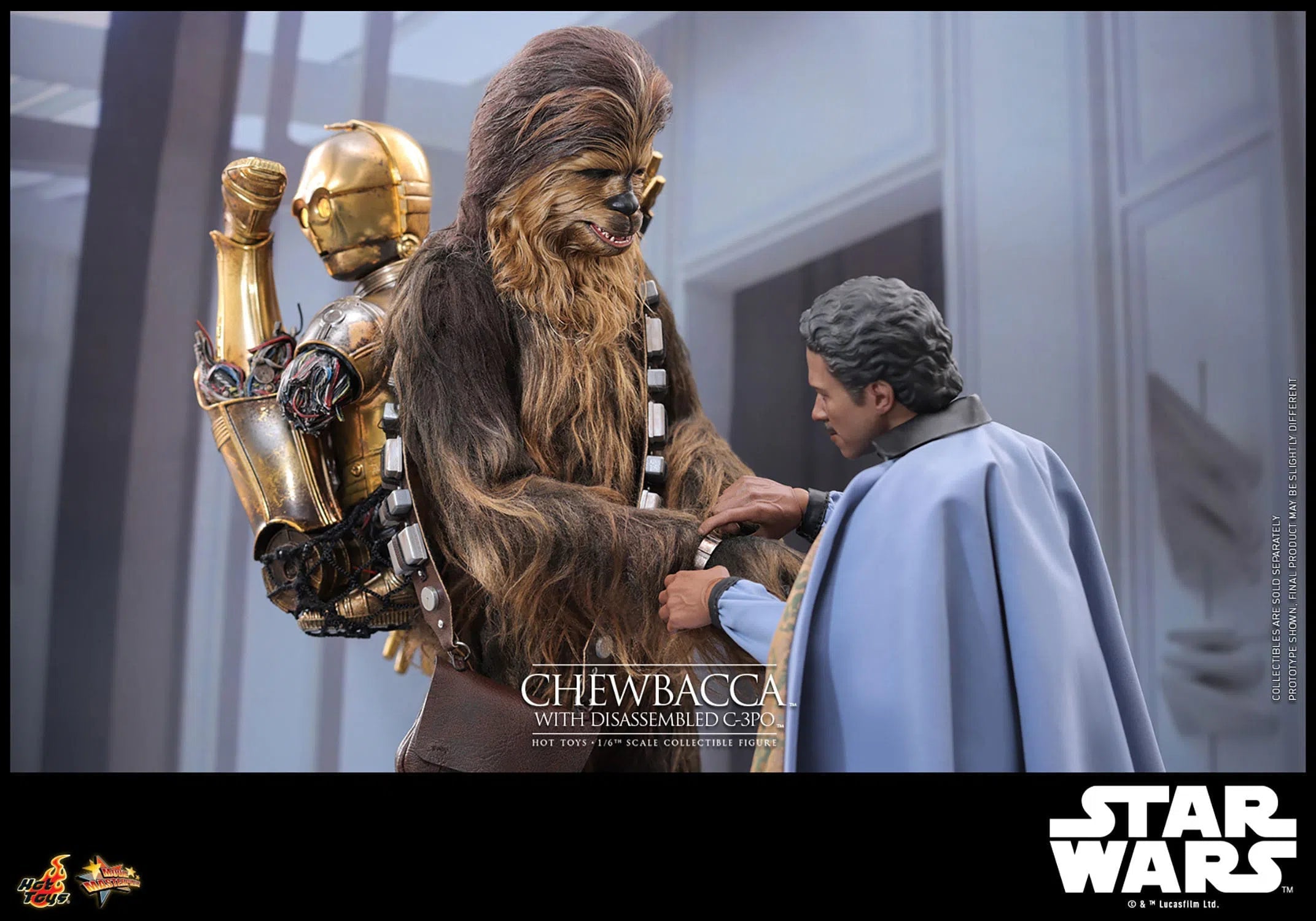 Star Wars: Episode V: The Empire Strikes Back: Chewbacca With Disassembled C-3PO Hot Toys