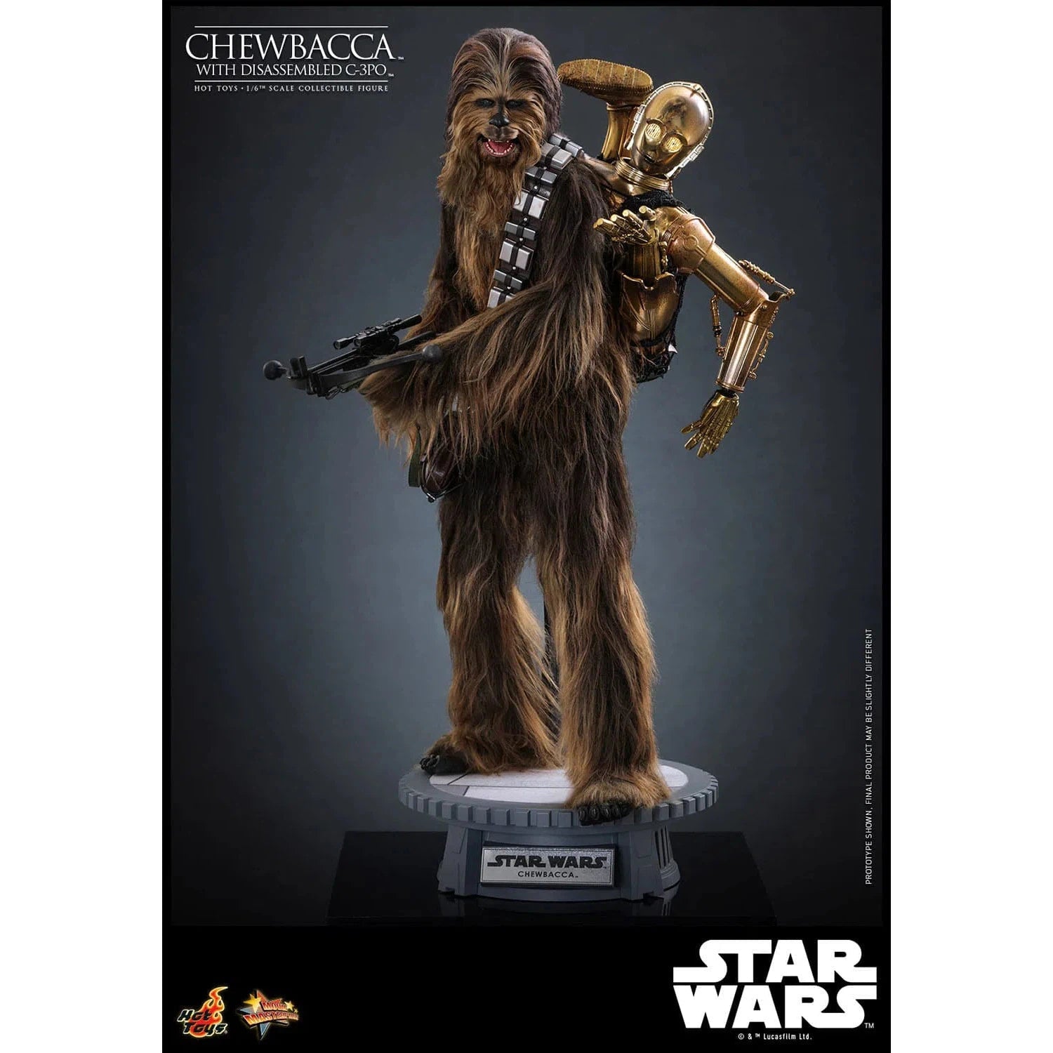 Star Wars: Episode V: The Empire Strikes Back: Chewbacca With Disassembled C-3PO Hot Toys