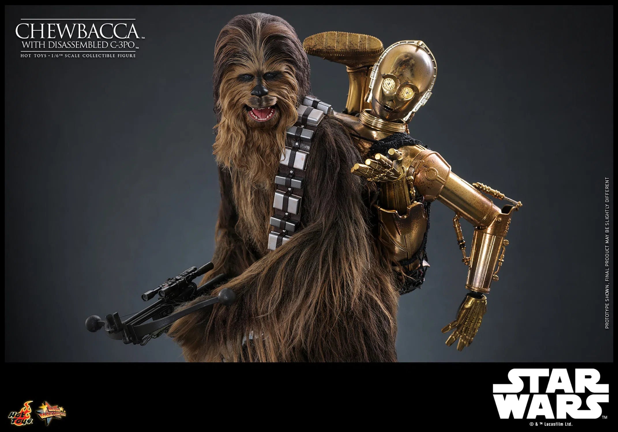 Star Wars: Episode V: The Empire Strikes Back: Chewbacca With Disassembled C-3PO Hot Toys