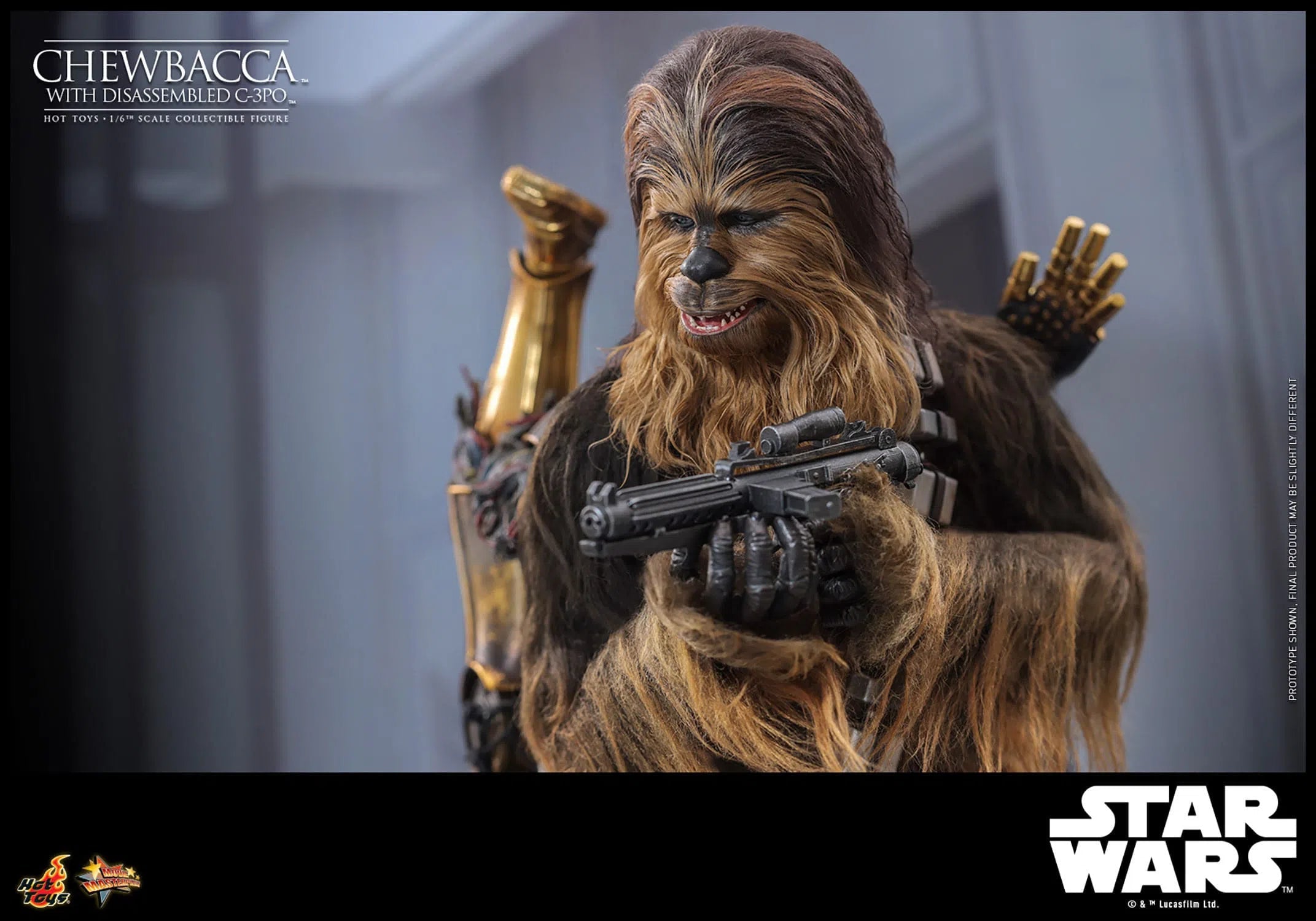 Star Wars: Episode V: The Empire Strikes Back: Chewbacca With Disassembled C-3PO Hot Toys