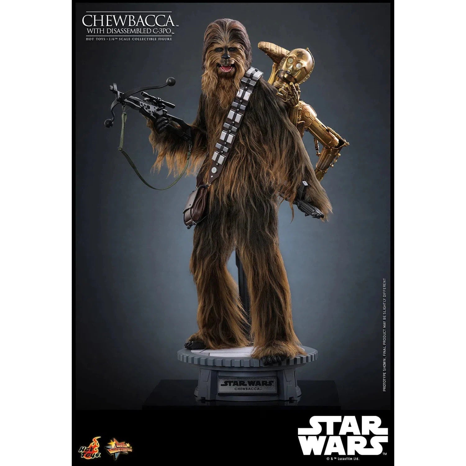 Star Wars: Episode V: The Empire Strikes Back: Chewbacca With Disassembled C-3PO Hot Toys