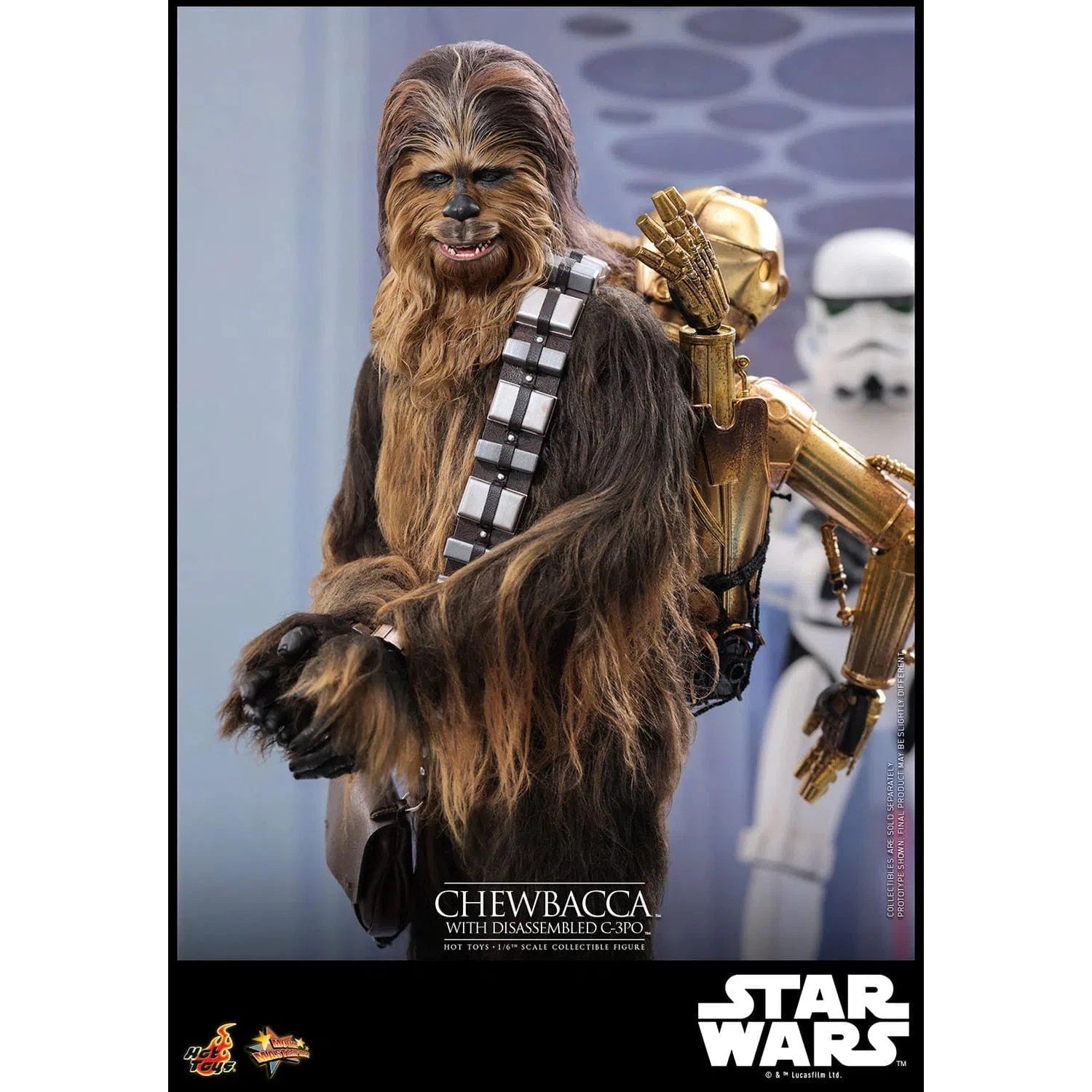 Star Wars: Episode V: The Empire Strikes Back: Chewbacca With Disassembled C-3PO Hot Toys