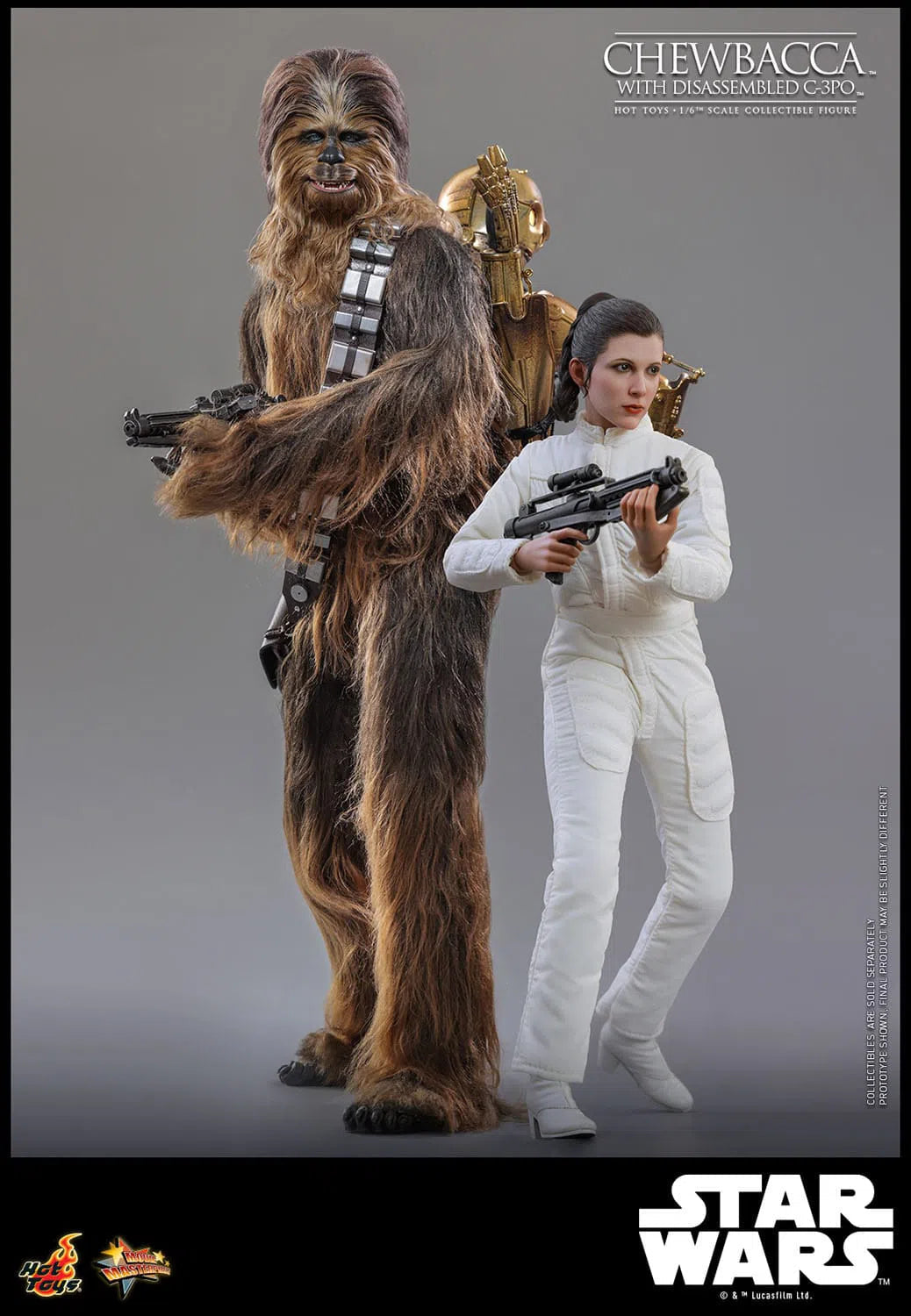 Star Wars: Episode V: The Empire Strikes Back: Chewbacca With Disassembled C-3PO Hot Toys