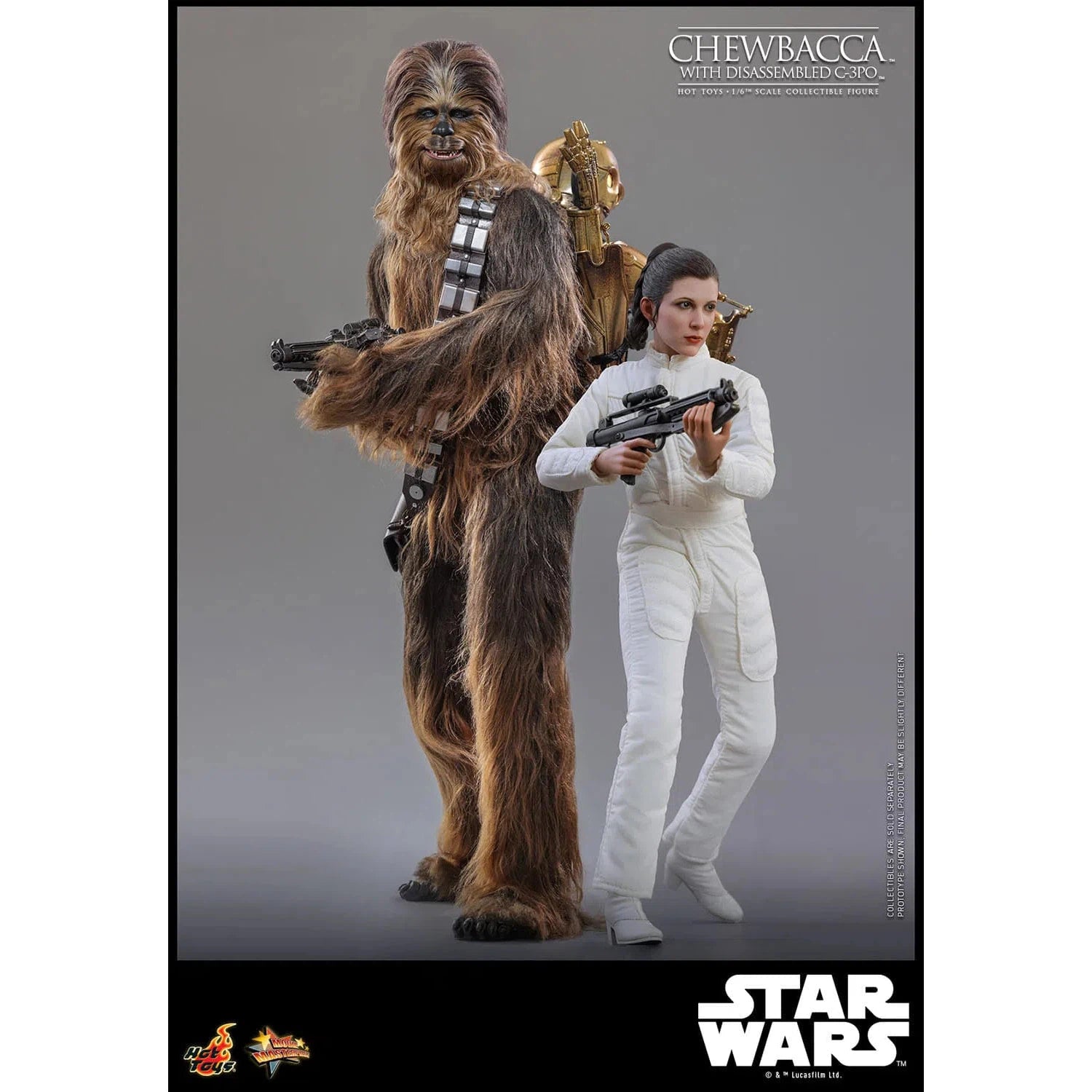 Star Wars: Episode V: The Empire Strikes Back: Chewbacca With Disassembled C-3PO Hot Toys