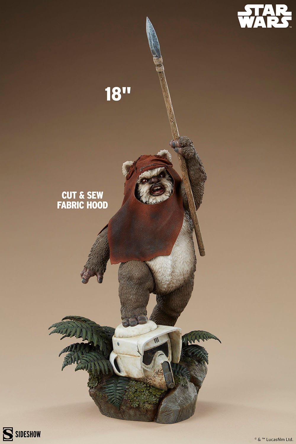 Star Wars Episode VI: Return Of The Jedi: Wicket: Premium Format Statue - Sideshow Collectibles Statue