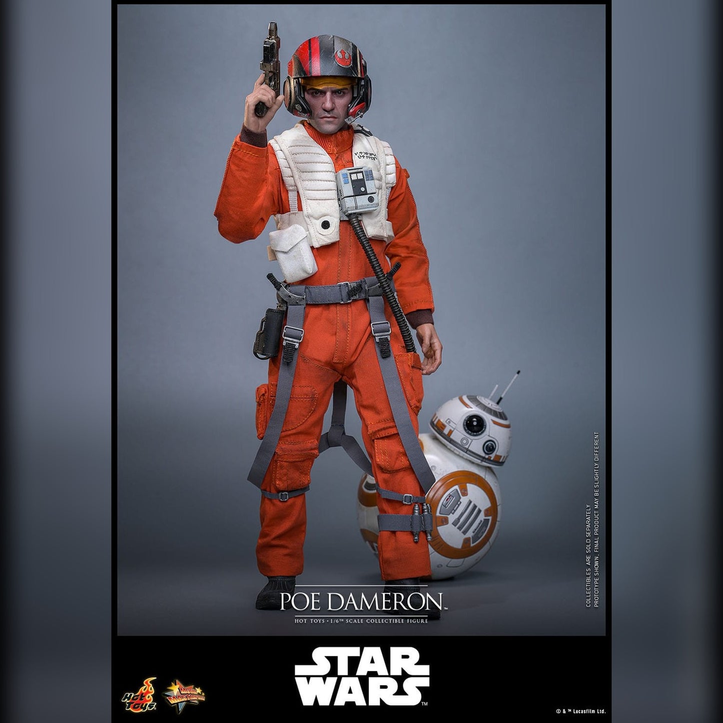 Star Wars: Episode VII: The Force Awakens: Poe Dameron: 1/6th Action Figure: Hot Toys Hot Toys