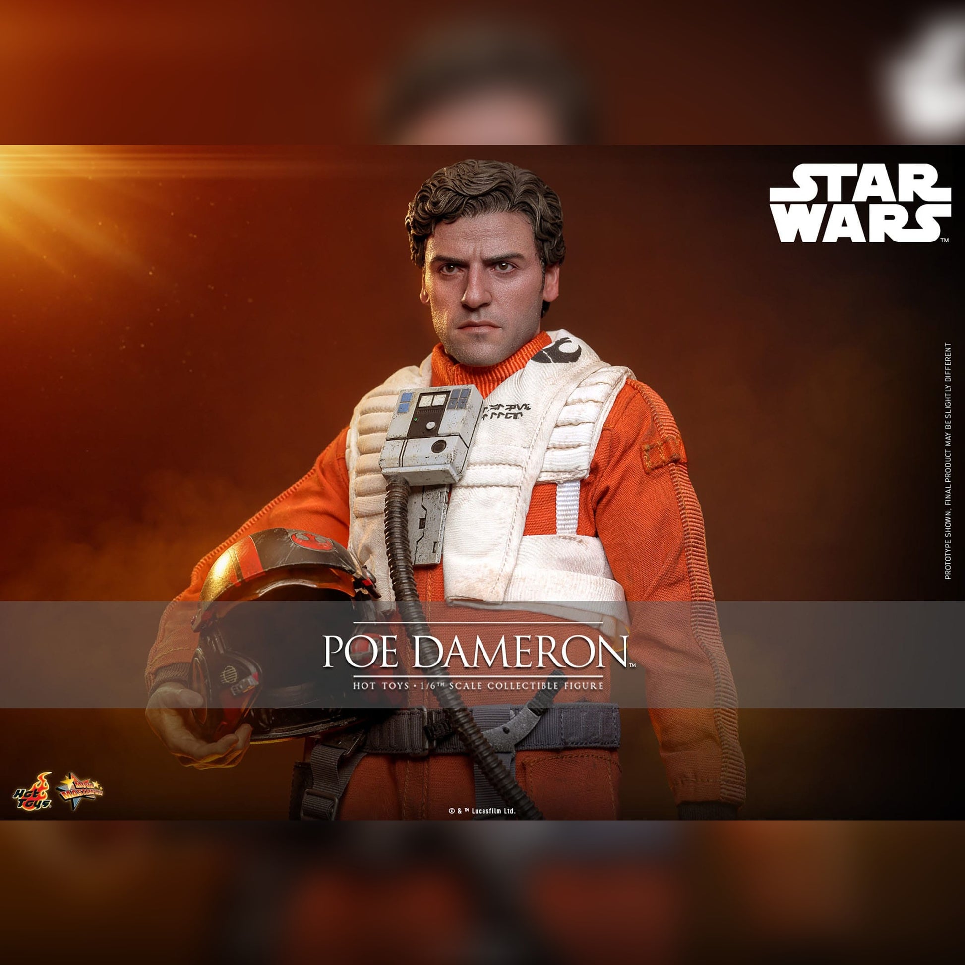 Star Wars: Episode VII: The Force Awakens: Poe Dameron: 1/6th Action Figure: Hot Toys Hot Toys