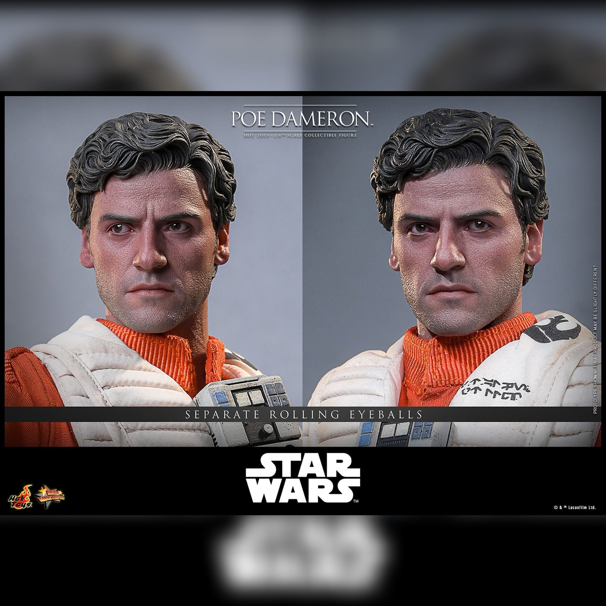 Star Wars: Episode VII: The Force Awakens: Poe Dameron: 1/6th Action Figure: Hot Toys Hot Toys