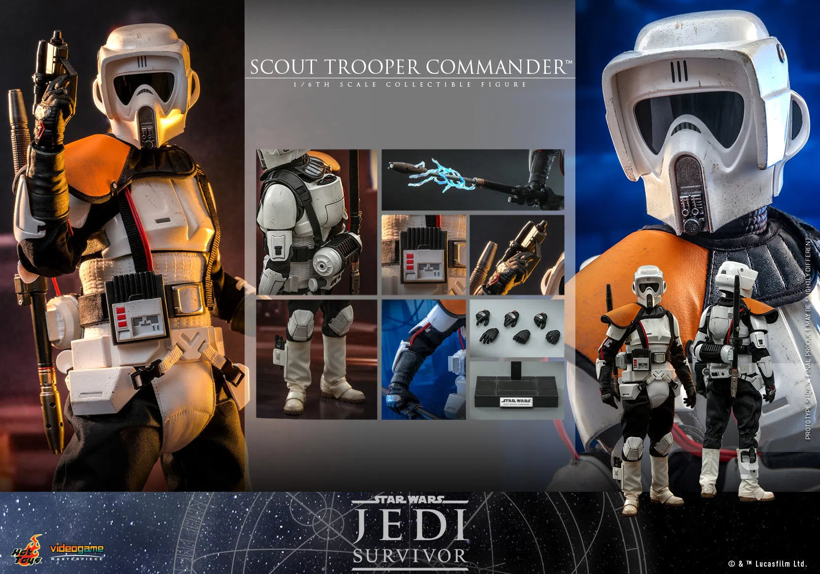 Star Wars: Jedi Survivor: Scout Trooper Commander: Hot Toys Hot Toys