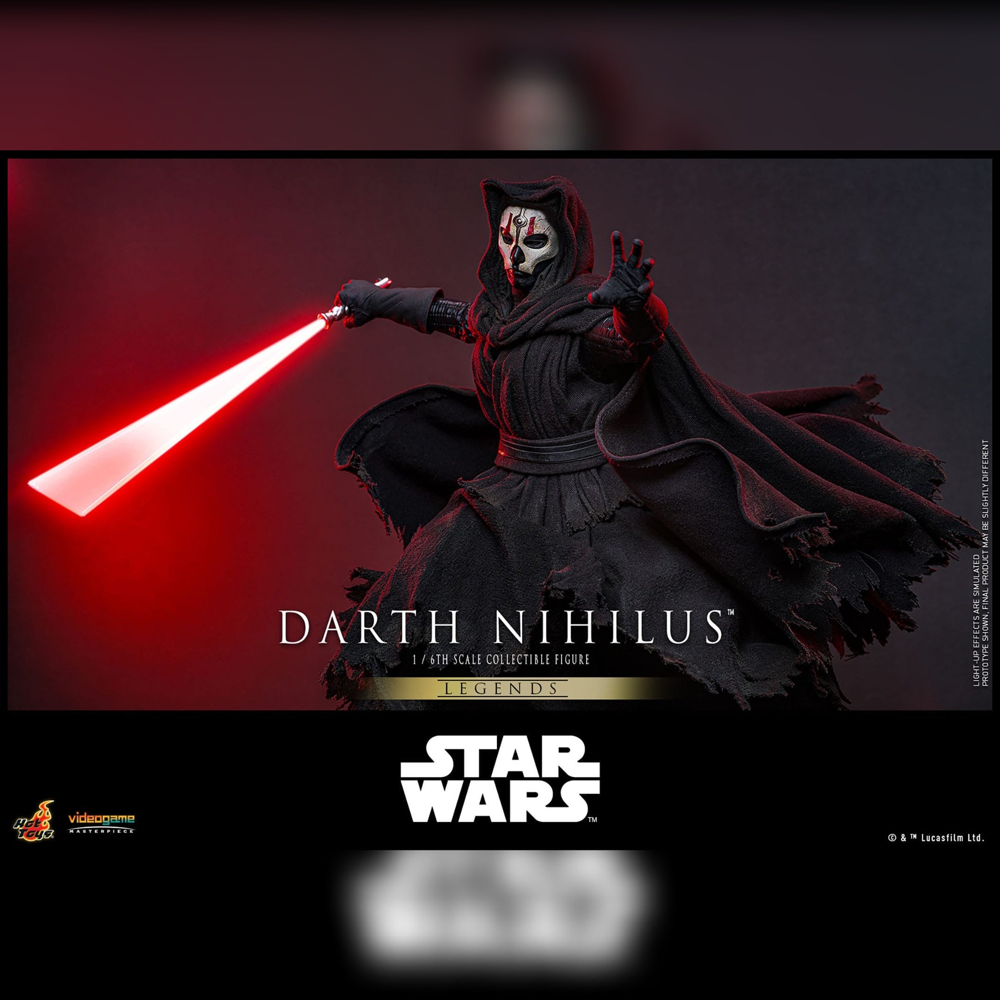 Star Wars: Knights of the Old Republic: Darth Nihilus: 1/6th Action Figure - Hot Toys Action Figure