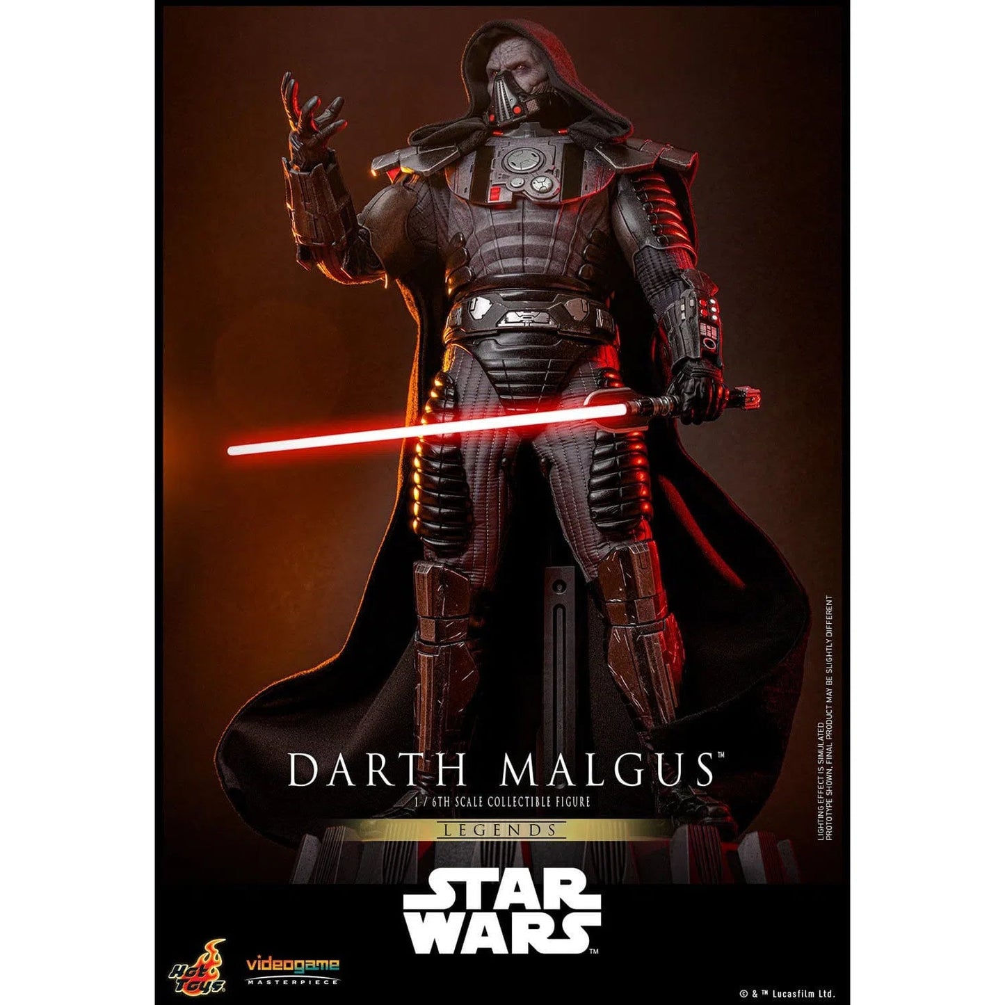 Star Wars Legends: Darth Malgus: 1/6th - Hot Toys Action Figures