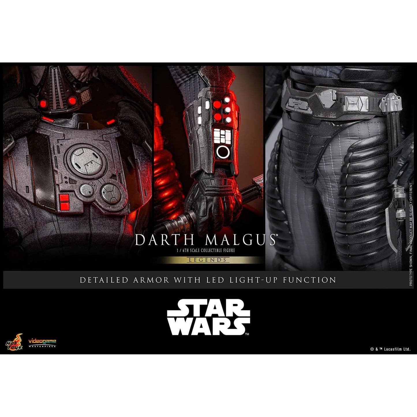 Star Wars Legends: Darth Malgus: 1/6th - Hot Toys Action Figures