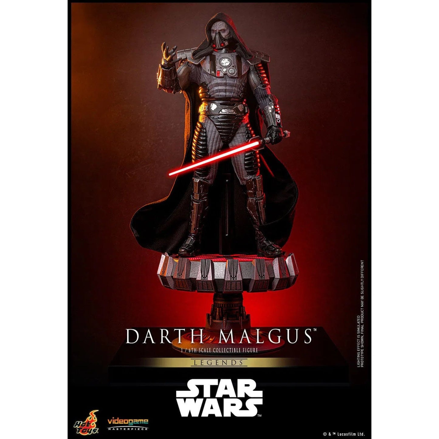 Star Wars Legends: Darth Malgus: 1/6th - Hot Toys Action Figures
