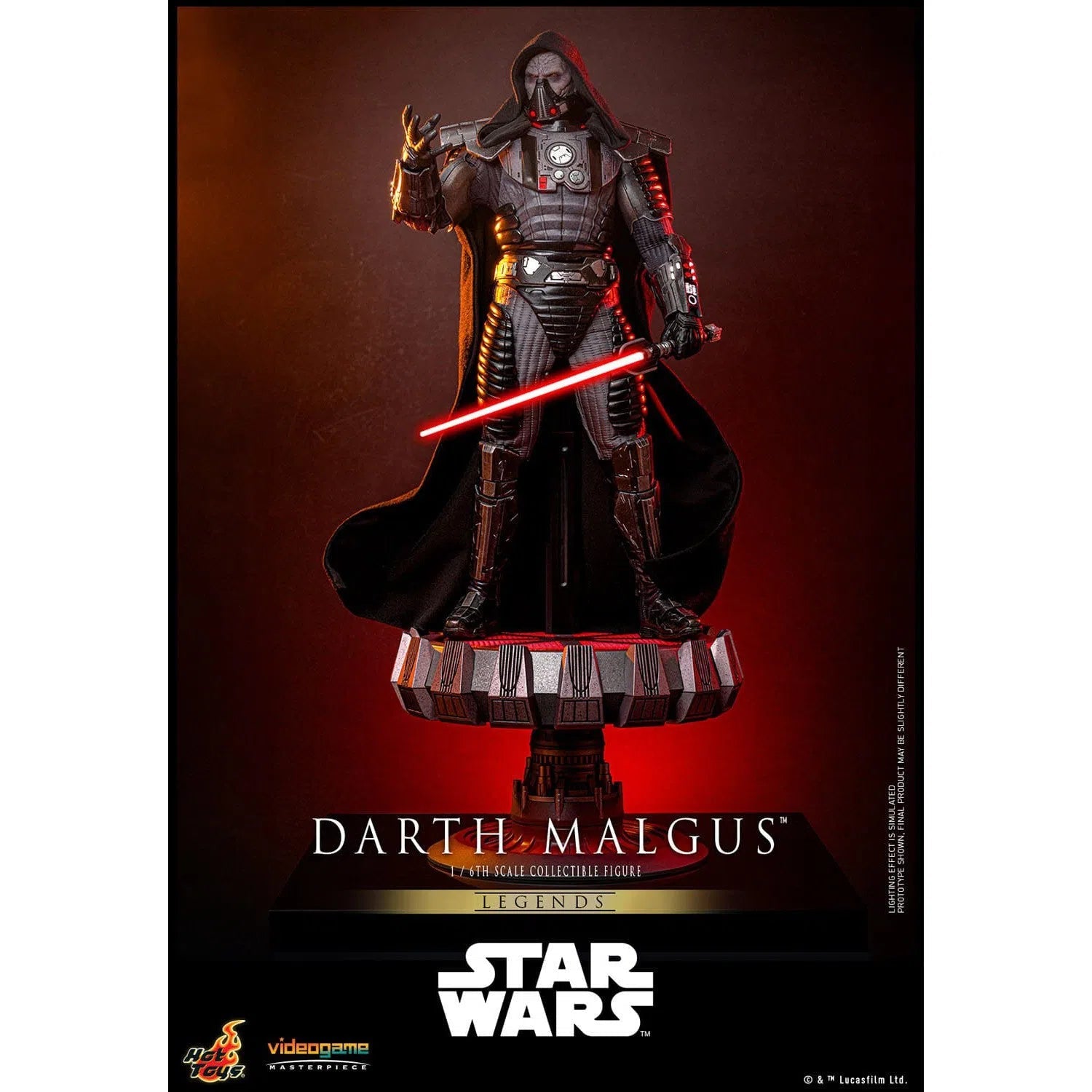 Star Wars Legends: Darth Malgus: 1/6th - Hot Toys Action Figures