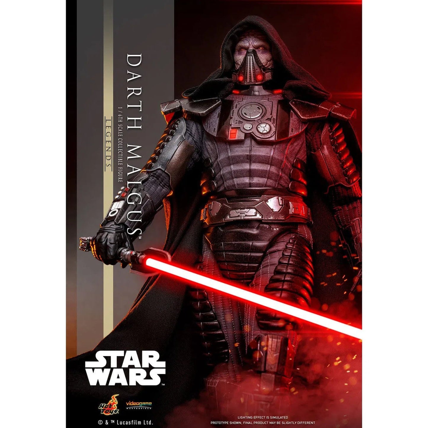 Star Wars Legends: Darth Malgus: 1/6th - Hot Toys Action Figures