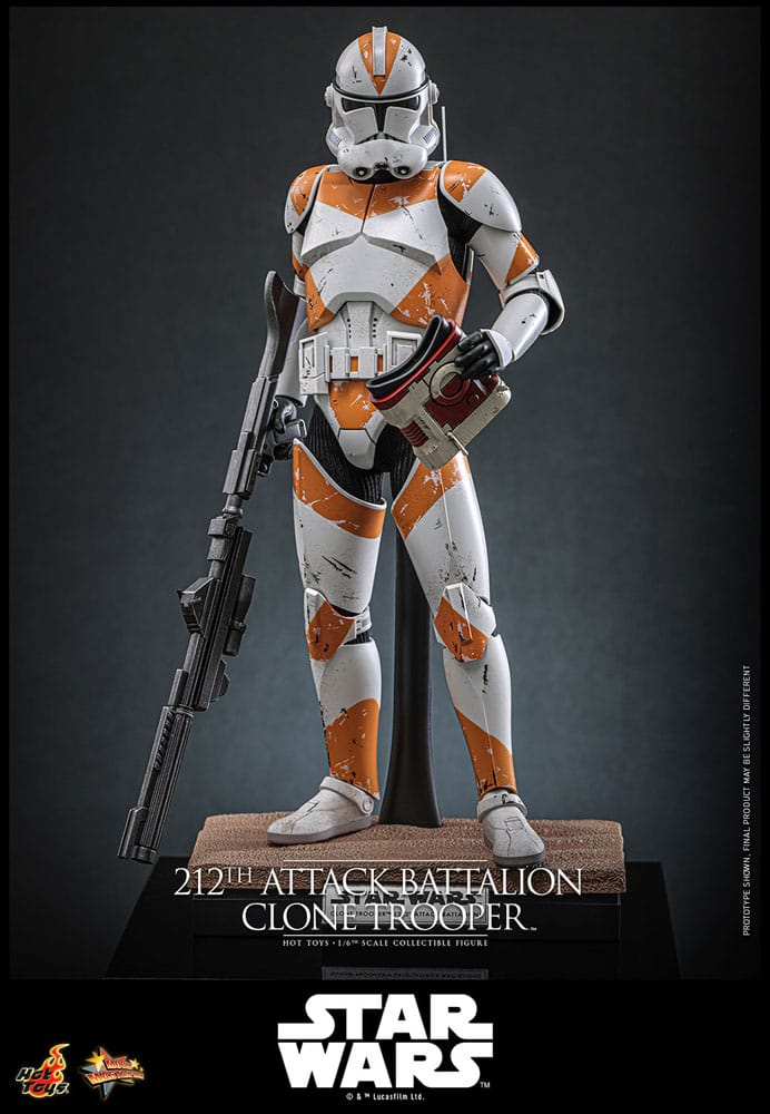 Star Wars: The Clone Wars Action Figure 1/6 212th Attack Battalion Clone Trooper Deluxe Version 30 cm - Hot Toys Action Figures