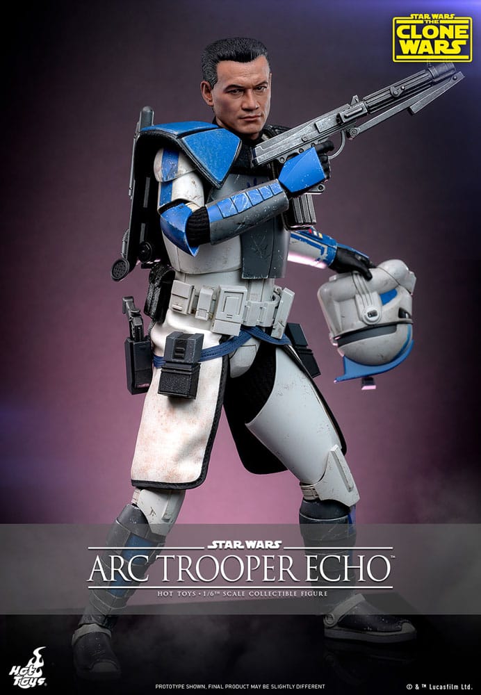 Star Wars: The Clone Wars: Arc Trooper Echo: 1/6 - Hot Toys Action Figures