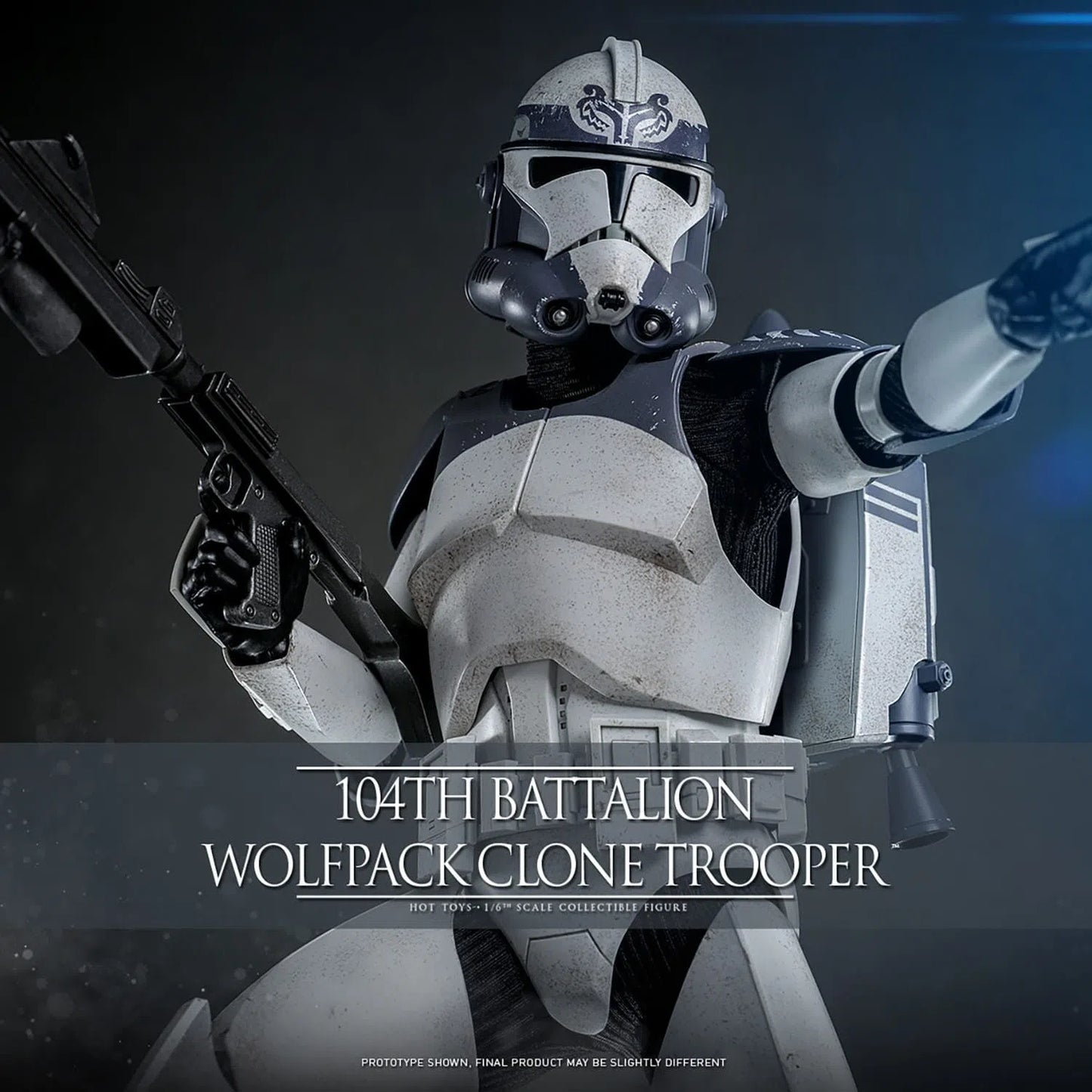 Star Wars: The Clone Wars: Battalion Wolfpack Clone Trooper: 1/6th - Hot Toys Action Figures