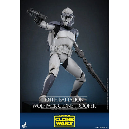 Star Wars: The Clone Wars: Battalion Wolfpack Clone Trooper: 1/6th - Hot Toys Action Figures