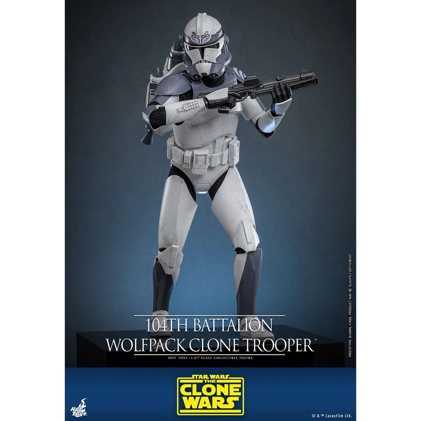 Star Wars: The Clone Wars: Battalion Wolfpack Clone Trooper: 1/6th - Hot Toys Action Figures