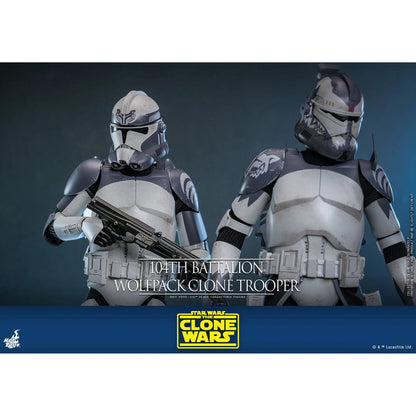Star Wars: The Clone Wars: Battalion Wolfpack Clone Trooper: 1/6th Scale Action Figure - Hot Toys Action Figure