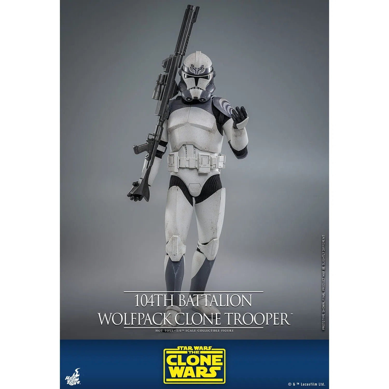 Star Wars: The Clone Wars: Battalion Wolfpack Clone Trooper: 1/6th Scale Action Figure - Hot Toys Action Figure