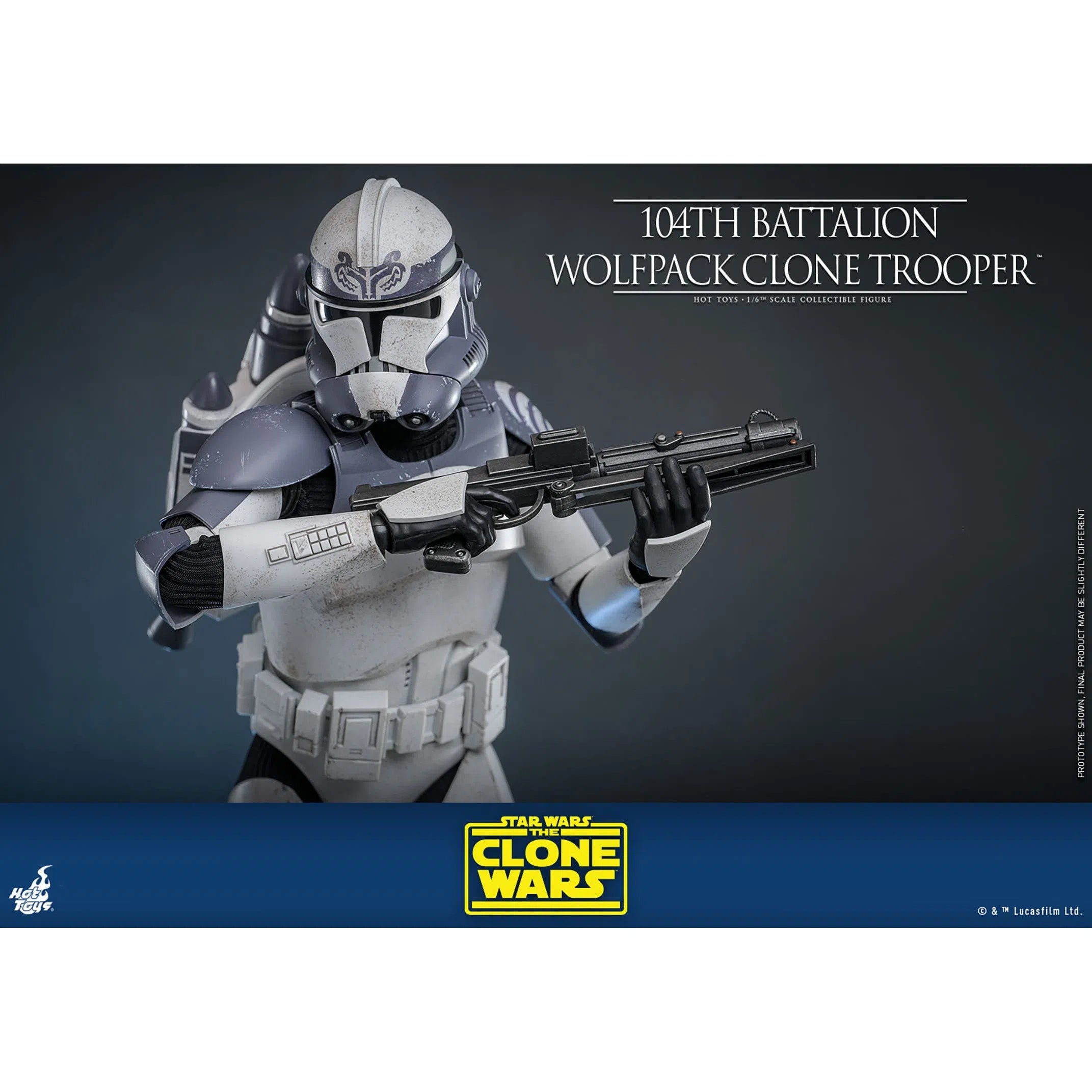 Star Wars: The Clone Wars: Battalion Wolfpack Clone Trooper: 1/6th Scale Action Figure: Hot Toys Hot Toys