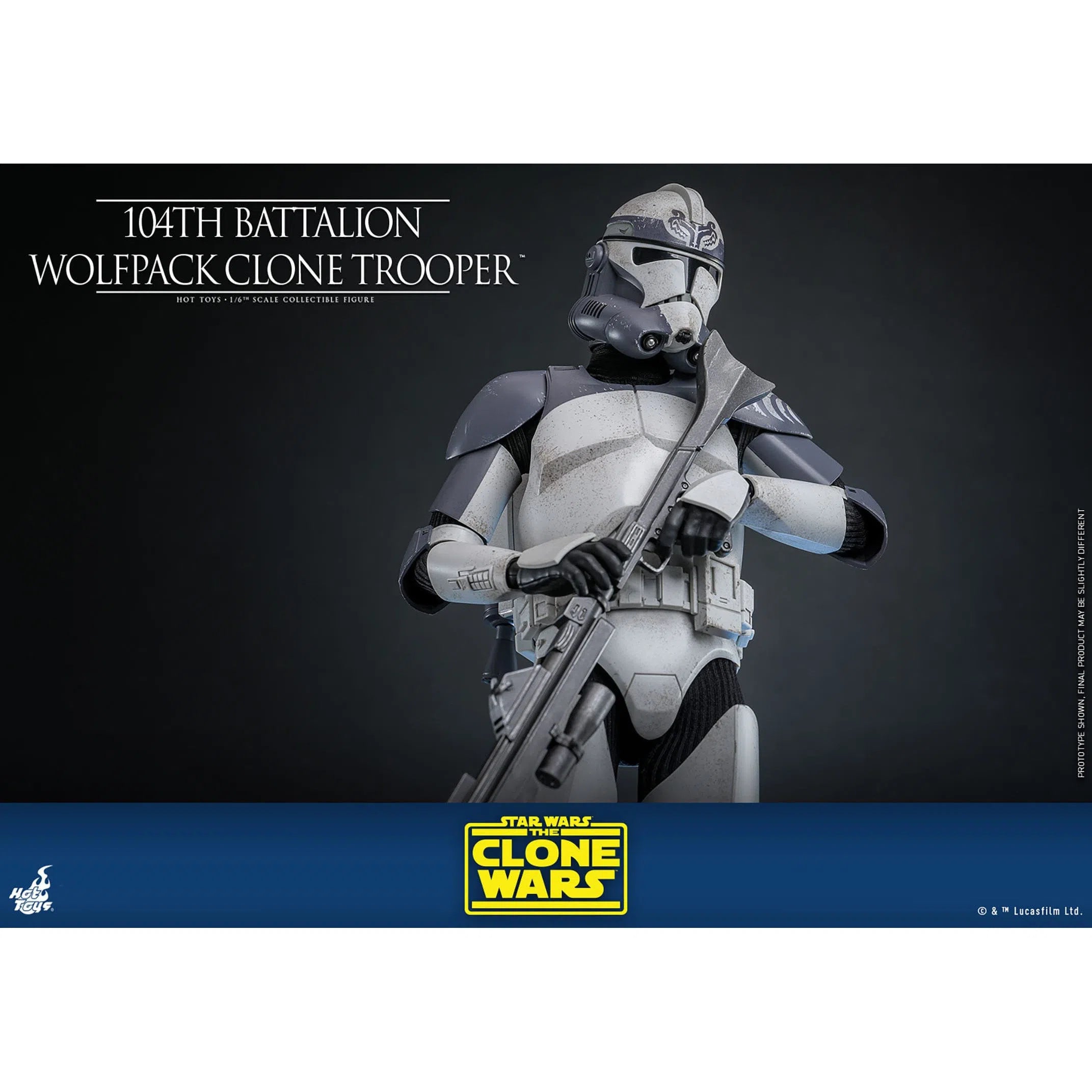 Star Wars: The Clone Wars: Battalion Wolfpack Clone Trooper: 1/6th Scale Action Figure: Hot Toys Hot Toys