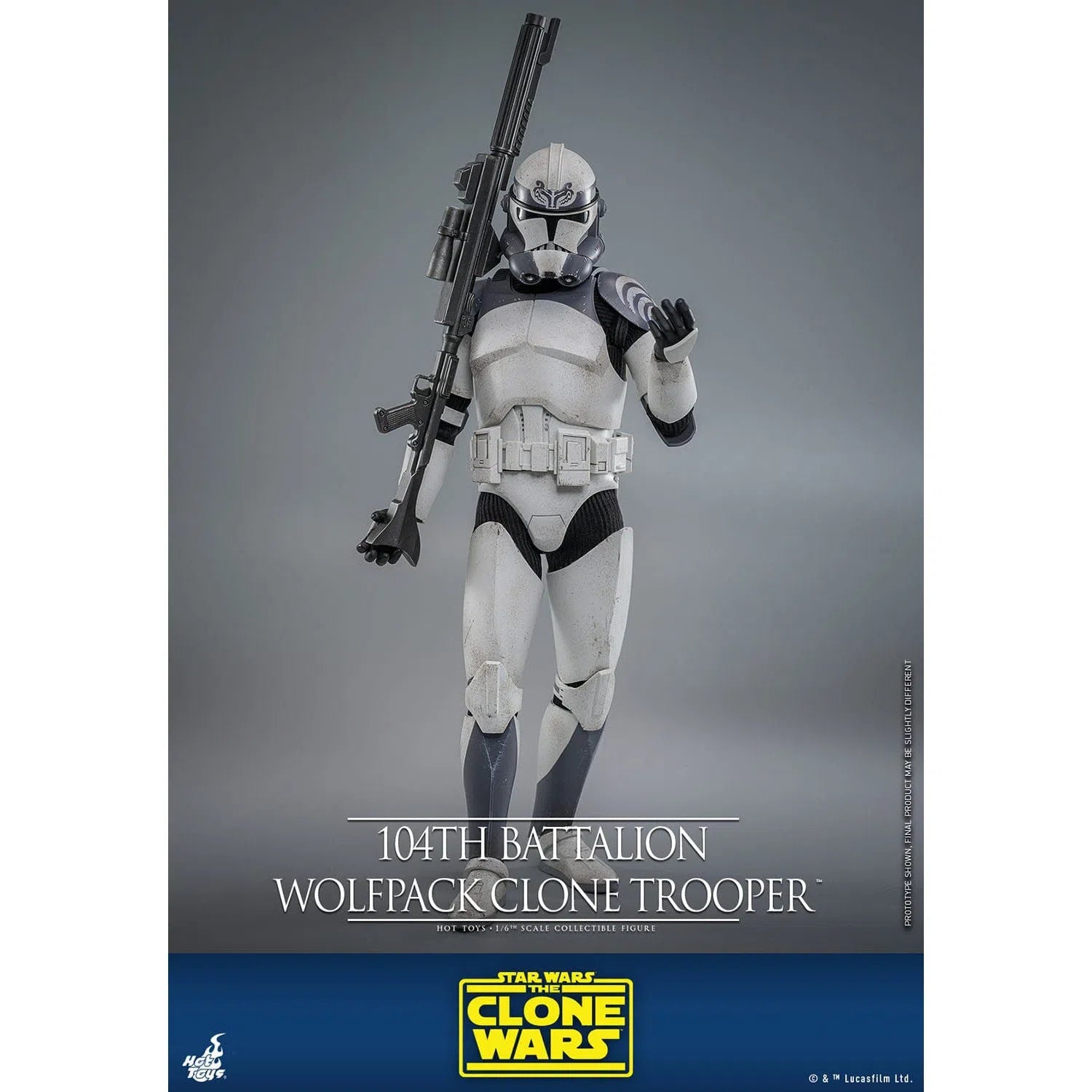 Star Wars: The Clone Wars: Battalion Wolfpack Clone Trooper: 1/6th Scale Action Figure: Hot Toys Hot Toys