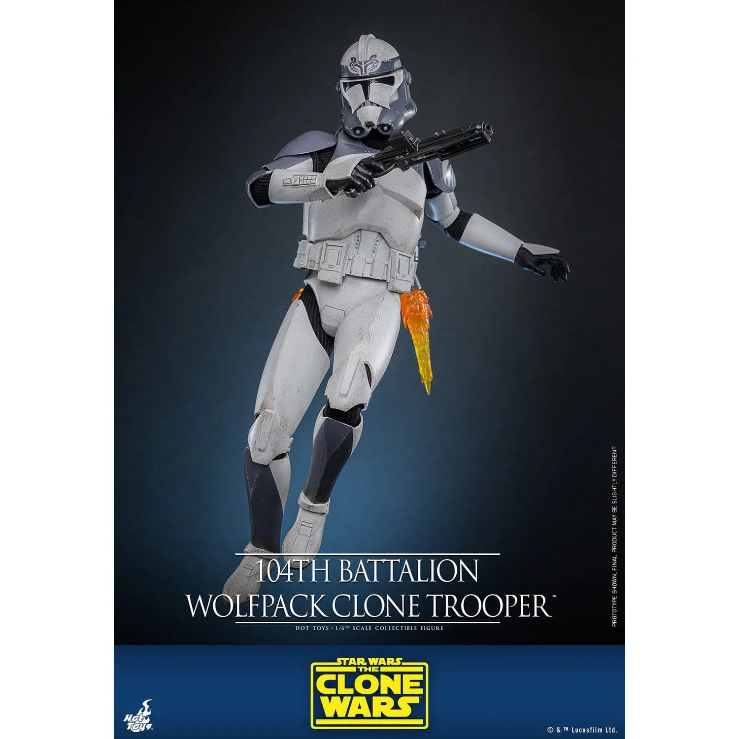 Star Wars: The Clone Wars: Battalion Wolfpack Clone Trooper: 1/6th Scale Action Figure: Hot Toys Hot Toys