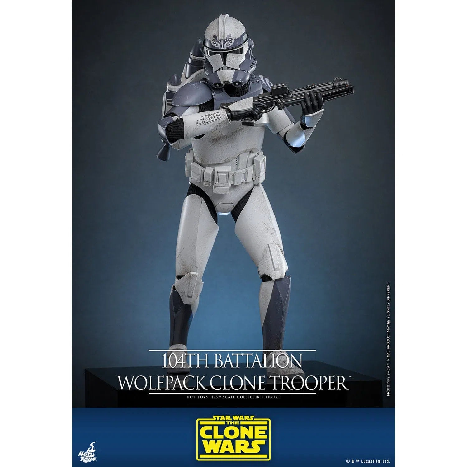 Star Wars: The Clone Wars: Battalion Wolfpack Clone Trooper: 1/6th Scale Action Figure: Hot Toys Hot Toys