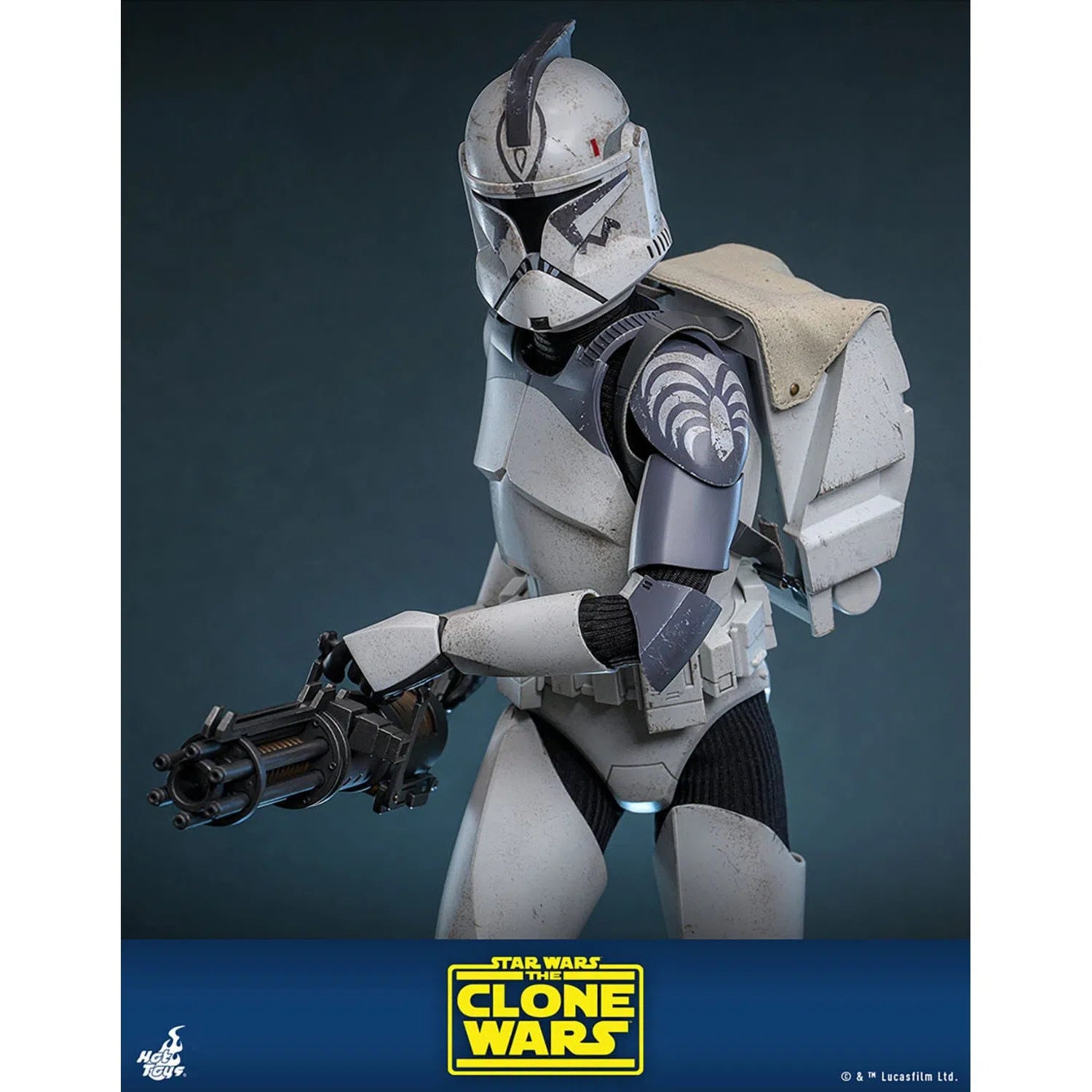 Star Wars: The Clone Wars: Battalion Wolfpack Clone Trooper: Deluxe Version: 1/6th Scale Action Figure - Hot Toys Action Figure