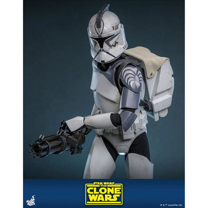 Star Wars: The Clone Wars: Battalion Wolfpack Clone Trooper: Deluxe Version: 1/6th Scale Action Figure - Hot Toys Action Figure