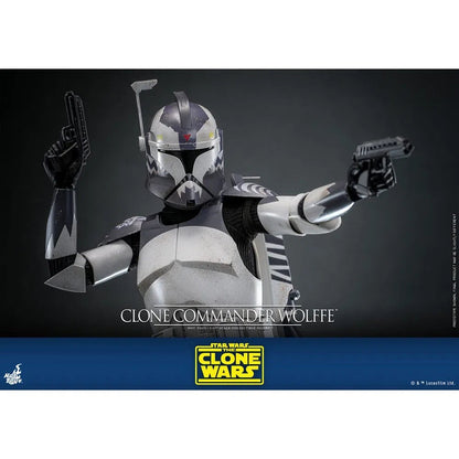 Star Wars: The Clone Wars: Clone Commander Wolffe: 1/6th Scale Action Figure - Hot Toys Action Figure