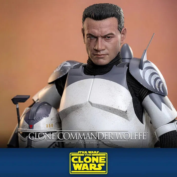 Star Wars: The Clone Wars: Clone Commander Wolffe: 1/6th Scale Action Figure - Hot Toys Action Figure