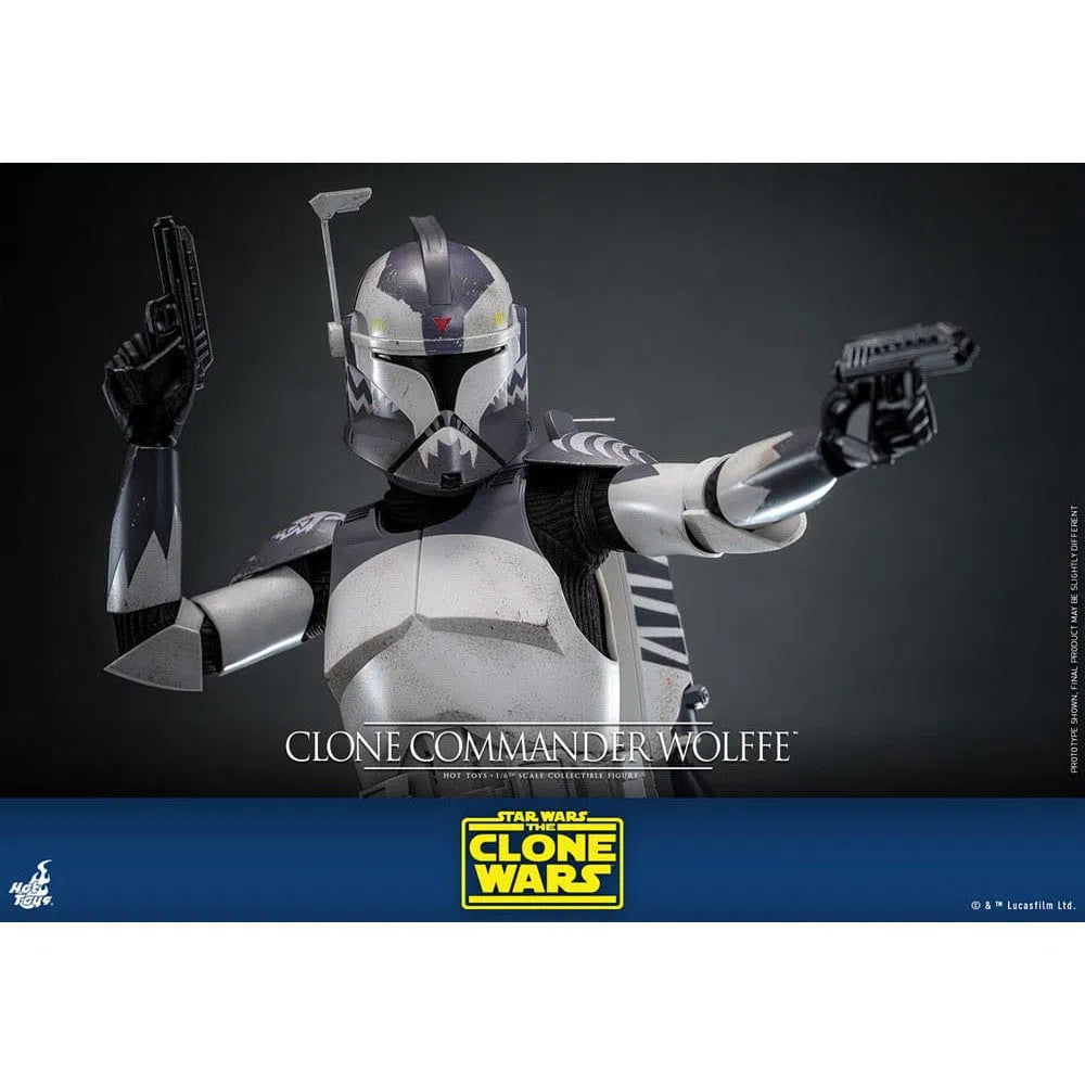 Star Wars: The Clone Wars: Clone Commander Wolffe: 1/6th Scale Action Figure - Hot Toys Action Figure