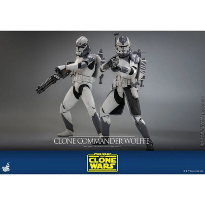 Star Wars: The Clone Wars: Clone Commander Wolffe: 1/6th Scale Action Figure - Hot Toys Action Figure